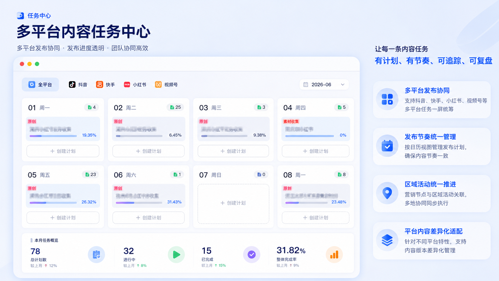 万店视擎总部内容任务中心示意图